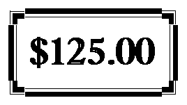 Text Box: $125.00